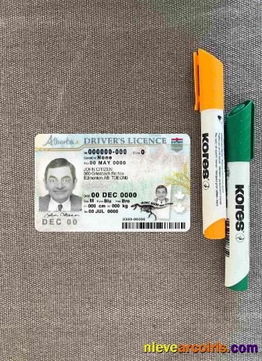 Canada Alberta province driving license photolook